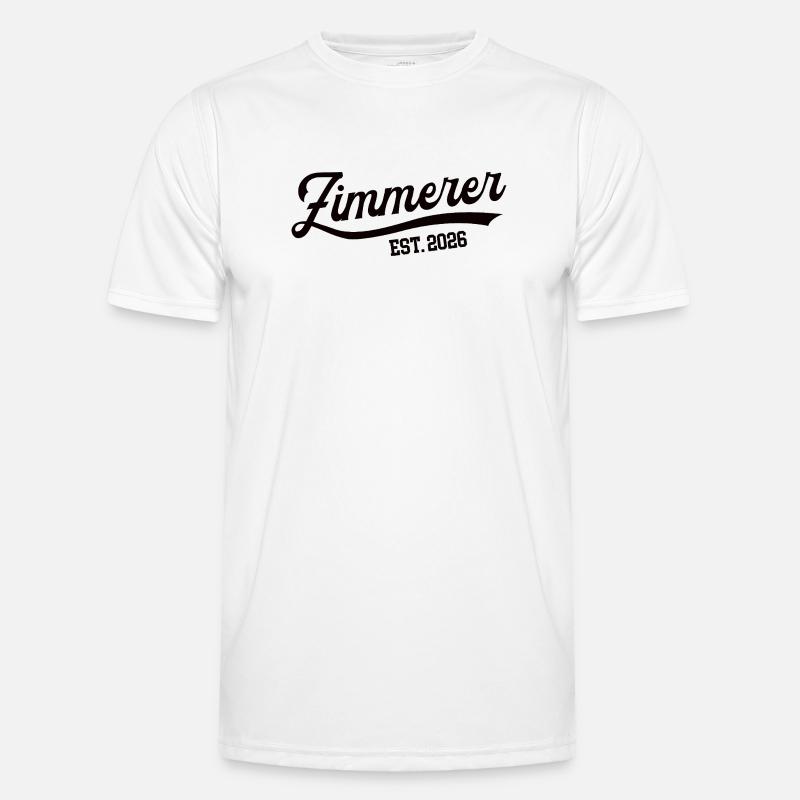 Carpenter 2026 Occupation Carpentry Apprentice Apprentice - Men's Functional T-Shirt - white