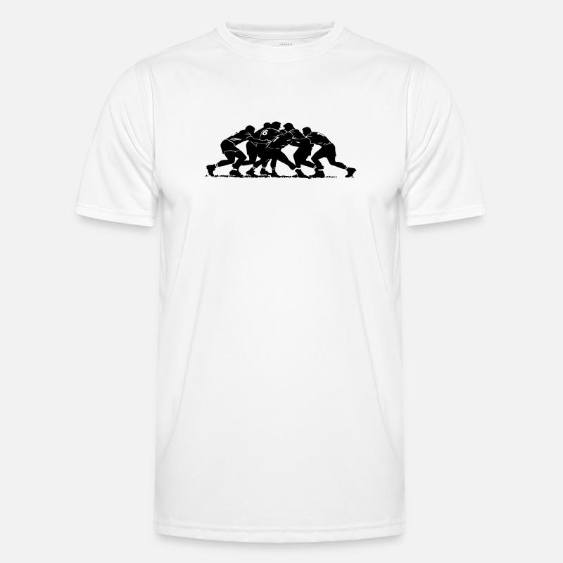 Silhouette de mêlée de rugby T-shirt sport Homme
