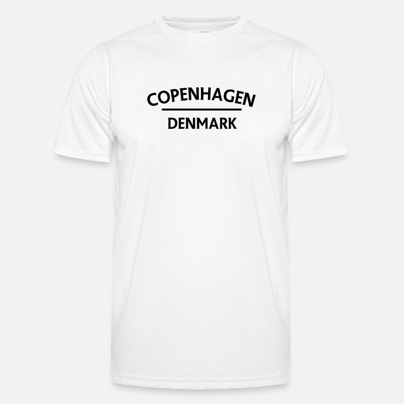 Copenhague – Danemark Textdesign T-shirt sport Homme