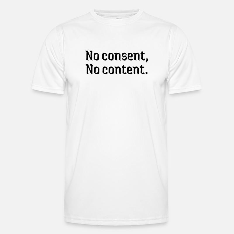 Deepfakes no consent, no content affected Men's Functional T-Shirt