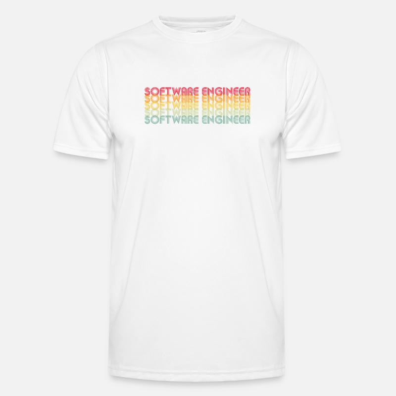 Bunte Codierungsmotivation Männer Funktions-T-Shirt