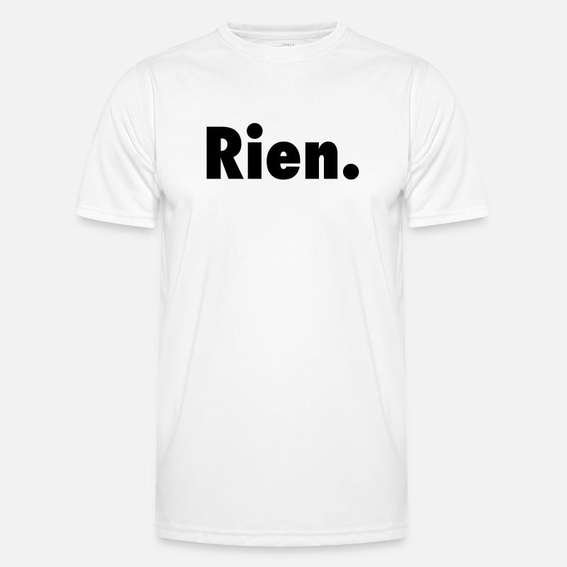 Nichts. Oder fast nichts satirischer Slogan Anti-Slogan - Männer Funktions-T-Shirt - Weiß