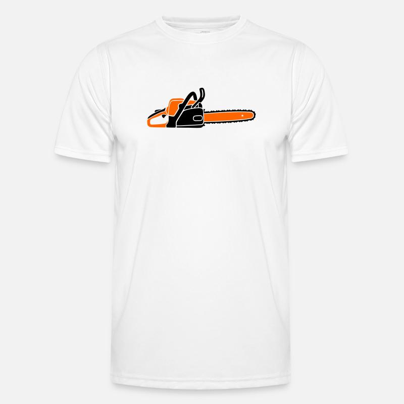 Chainsaw Chainsaw Lumberjack Lumberjack Lumberjack - Men's Functional T-Shirt - white