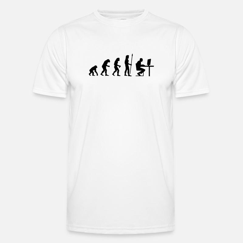 evolution_pc_3 - Men's Functional T-Shirt - white