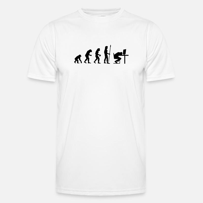 evolution_pc_4 - Men's Functional T-Shirt - white