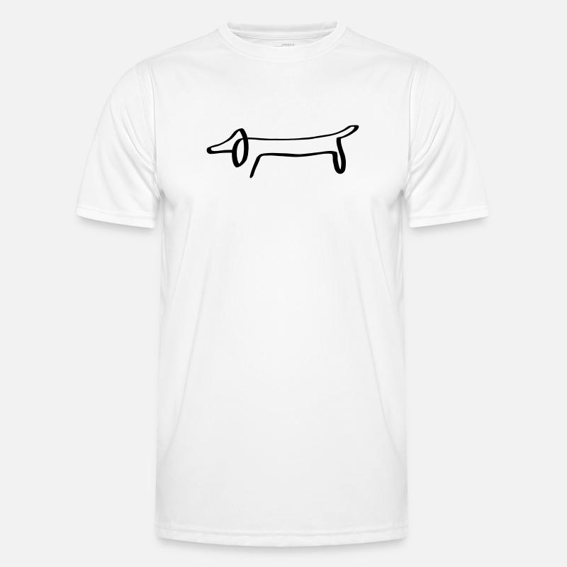 Lignes de dackel T-shirt sport Homme