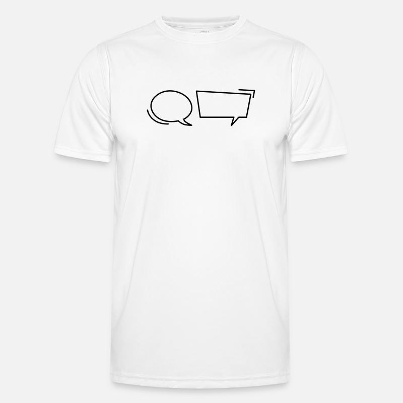 Comic speech bubbles - Men's Functional T-Shirt - white