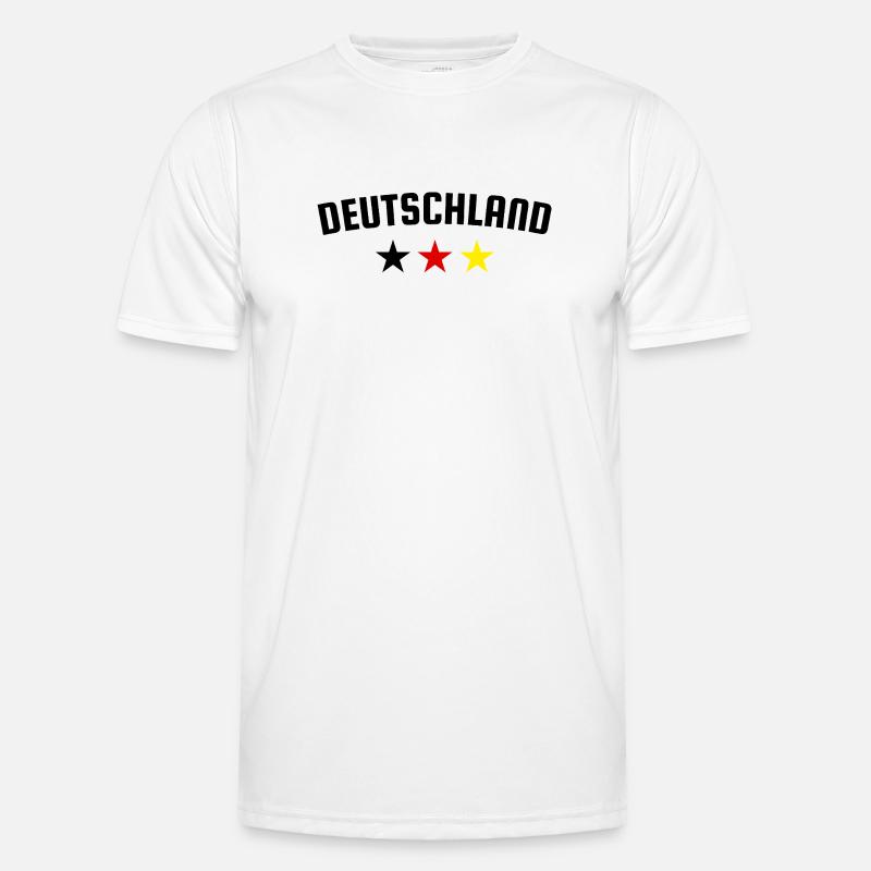 Germany Three Star Design - Men's Functional T-Shirt - white
