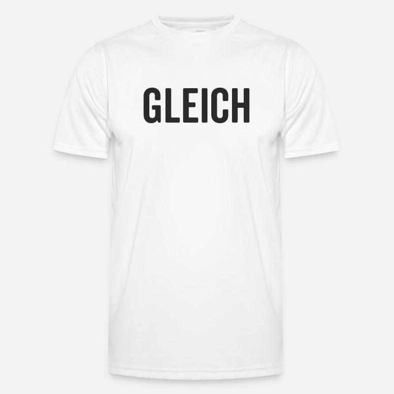 Gleich Statement Design Männer Funktions-T-Shirt