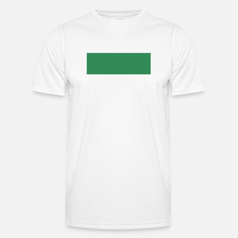 Imprimé rectangle vert abstrait T-shirt sport Homme