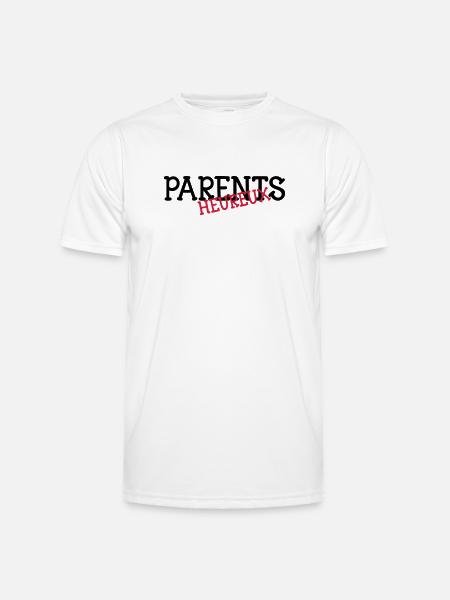 Parents heureux ! - T-shirt sport Homme - blanc