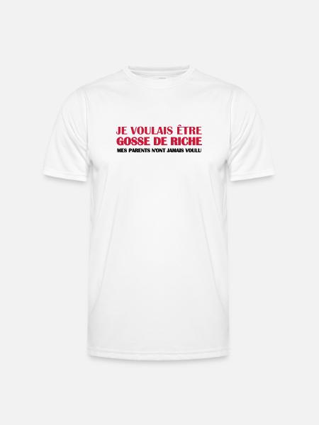 Gosse de riche - T-shirt sport Homme - blanc
