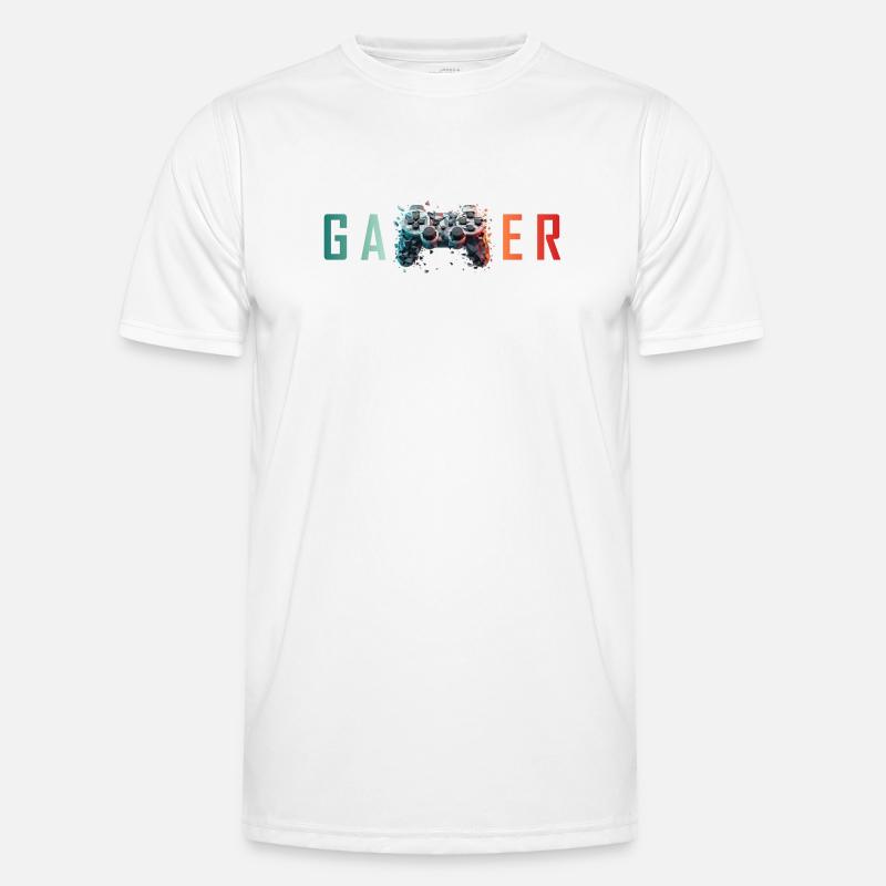 GAMER - Explosive Controller Design Männer Funktions-T-Shirt