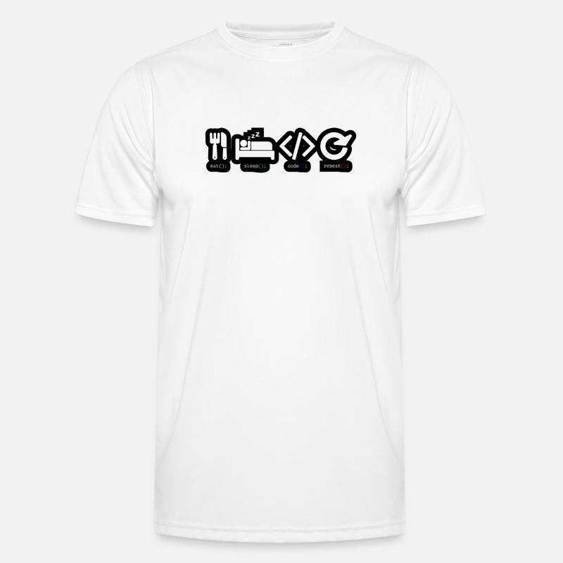 Code Sleep Repeat Developer Life T-shirt sport Homme