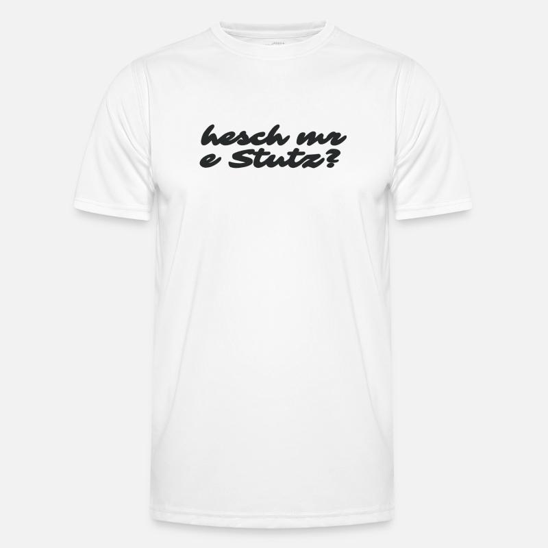 Hesch mr e Stutz - Dicton culte de Suisse T-shirt sport Homme