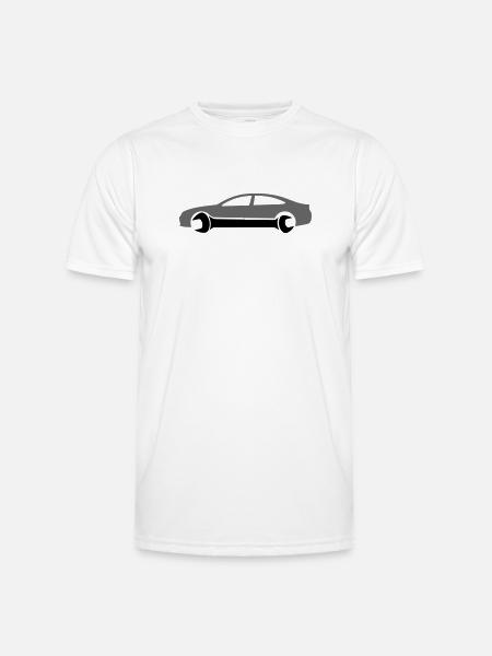 Car Mechanic Car Tool Logo - Men's Functional T-Shirt - white