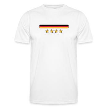 Deutschland - T-shirt sport Homme - blanc - Devant - AI Model Male 178 dark (178cm)