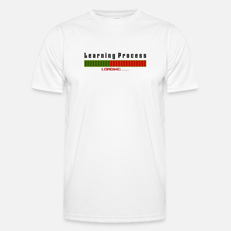 Learning Process Loading white shirt - Männer Funktions-T-Shirt - Weiß