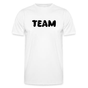 Équipe - T-shirt sport Homme - blanc - Devant - AI Model Male 178 dark (178cm)