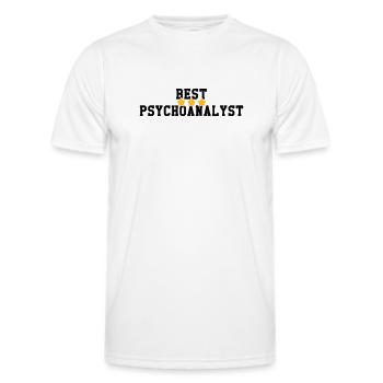 Psychoanalysis Psychoanalytiker Psychanalyse - Men's Functional T-Shirt - white - Front - AI Model Male 178 dark (178cm)
