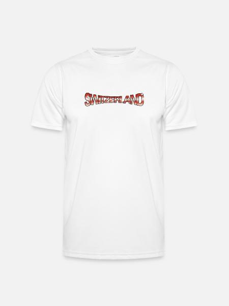 SWITZERLAND CLAIM - Men's Functional T-Shirt - white