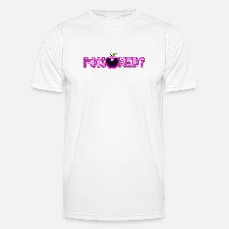 Neon Apple with glitter effect - Men's Functional T-Shirt - white