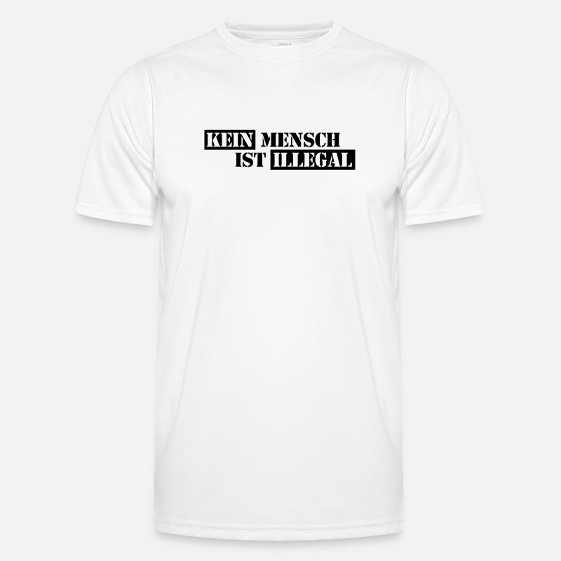 No One Is Illegal - Migration - Illegality Men's Functional T-Shirt