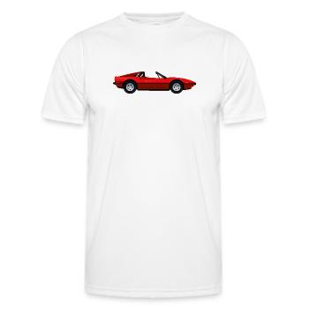 ROTER SPORTWAGEN - Männer Funktions-T-Shirt - Weiß - Vorne - AI Model Male 178 dark (178cm)