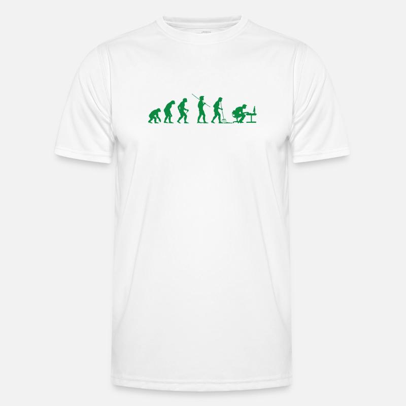 Programmierer Evolution Informatiker Entwickler - Männer Funktions-T-Shirt - Weiß