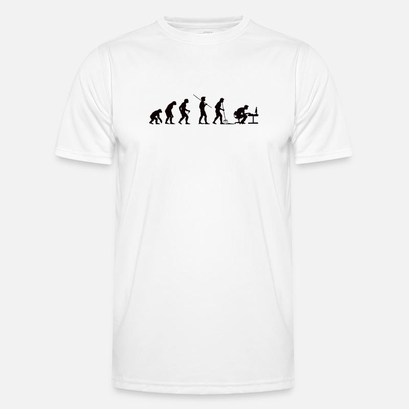 Programmer Evolution Computer Scientist Developer - Men's Functional T-Shirt - white