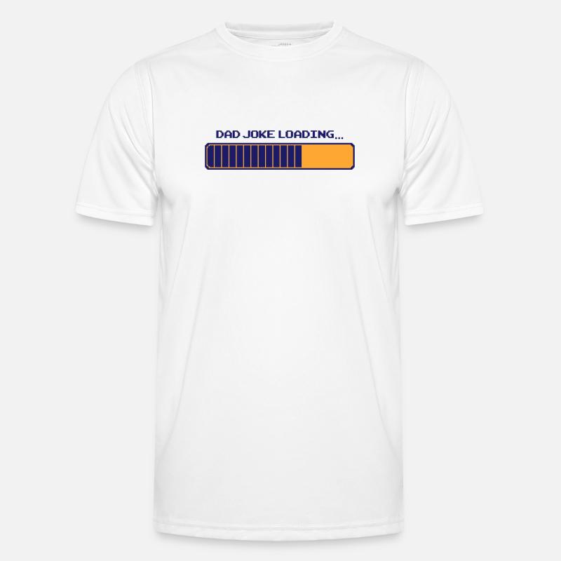 Dad Joke Loading – Pixelbar - Men's Functional T-Shirt - white