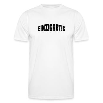 Unique - Men's Functional T-Shirt - white - Front - AI Model Male 178 dark (178cm)