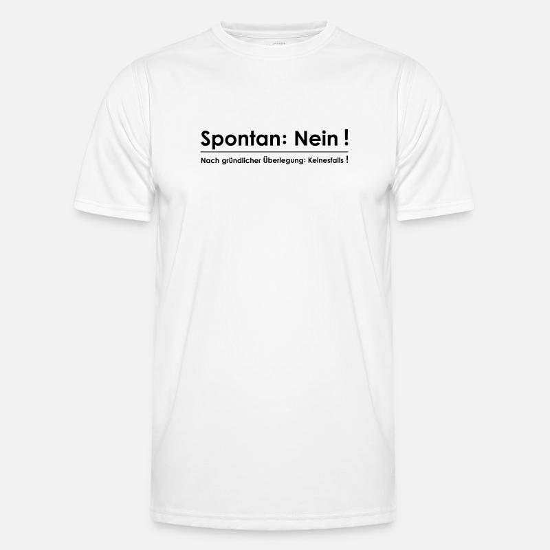 Spontaneous No Men's Functional T-Shirt