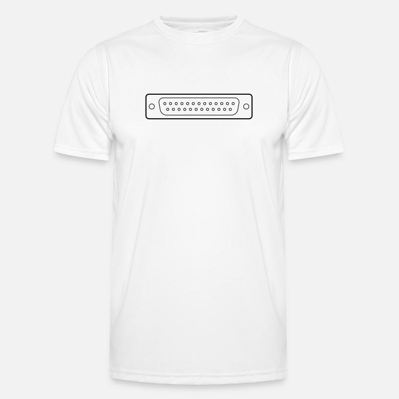 DB 25 Connector Parallel, Drucker Männer Funktions-T-Shirt