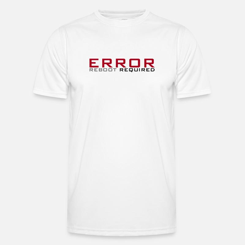 Error: Reboot required - Men's Functional T-Shirt - white