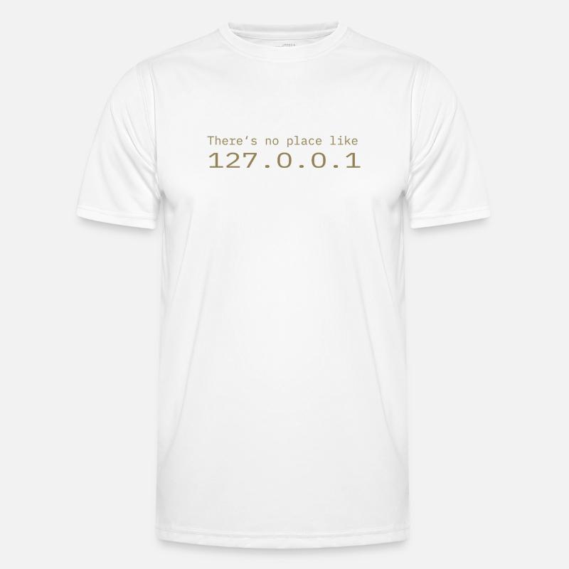 Programmer Nerd IT No place like Localhost Men's Functional T-Shirt