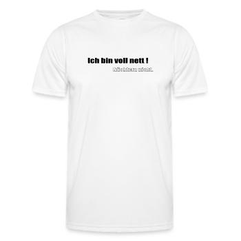 Vraiment sympa - T-shirt sport Homme - blanc - Devant - AI Model Male 178 dark (178cm)