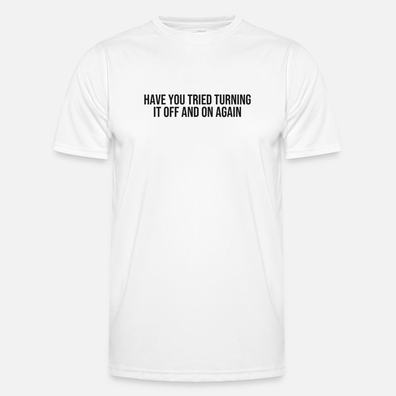 IT tech support - Männer Funktions-T-Shirt - Weiß