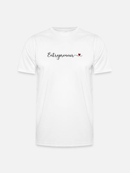 entrepreneur - T-shirt sport Homme - blanc