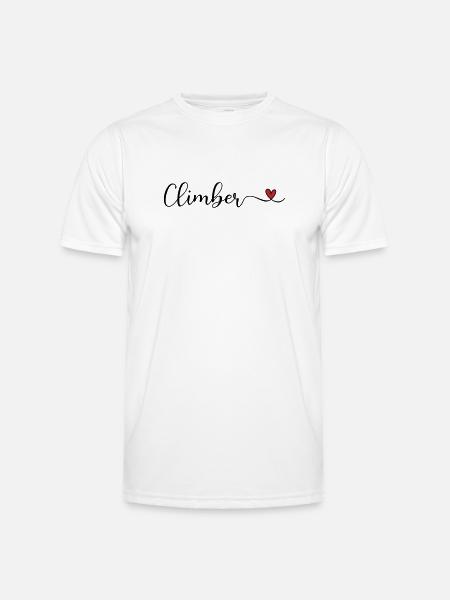 Bergsteiger - Männer Funktions-T-Shirt - Weiß
