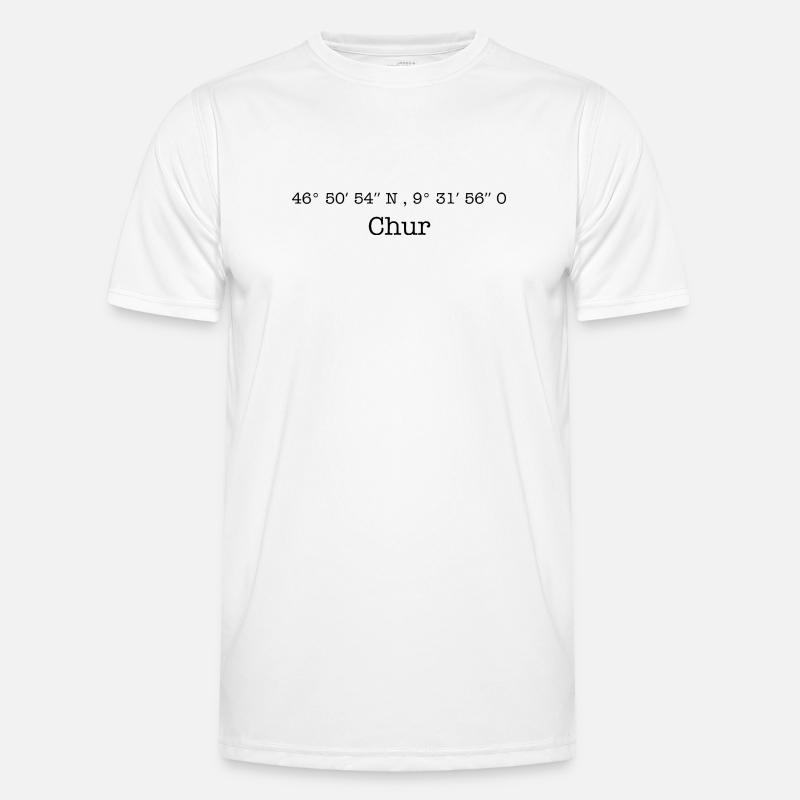 Coordinates: Chur, Graubünden, Switzerland Men's Functional T-Shirt