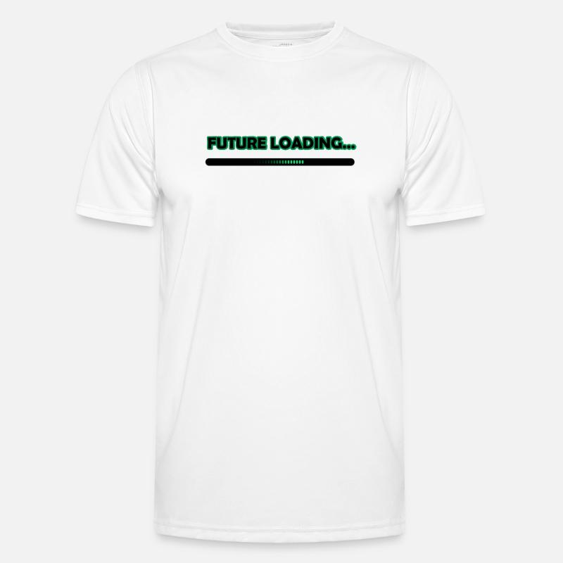 Future Loading Progress Tee - Men's Functional T-Shirt - white