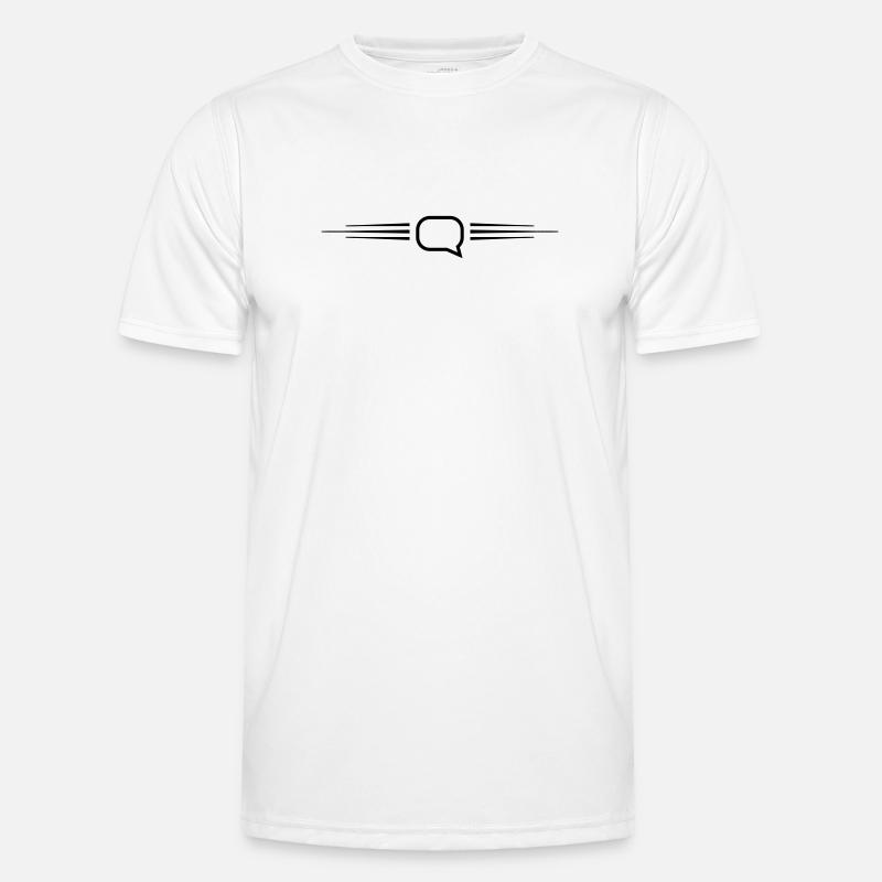 Speech bubble line Men's Functional T-Shirt