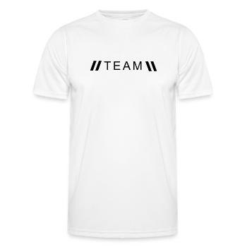 Style Team - Männer Funktions-T-Shirt - Weiß - Vorne - AI Model Male 178 dark (178cm)