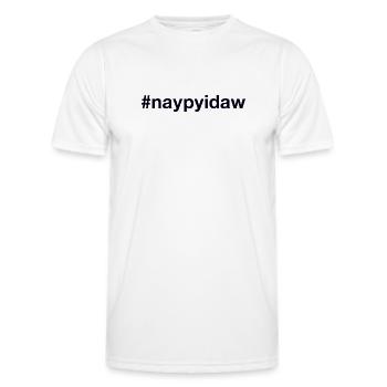 Naypyidaw, Myanmar - Men's Functional T-Shirt - white - Front - AI Model Male 178 dark (178cm)