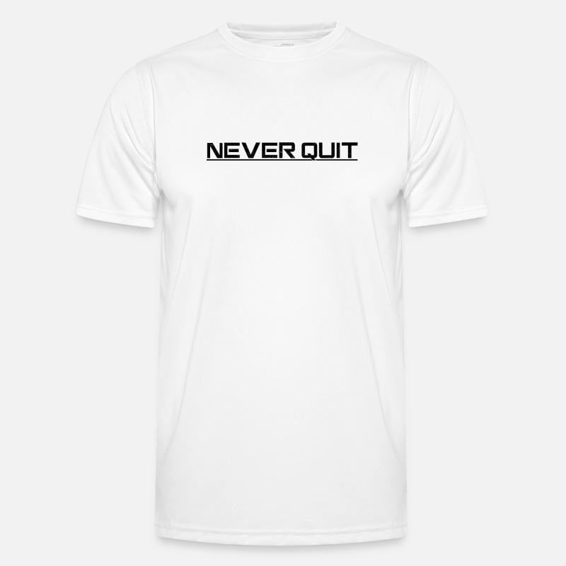Never Quit Endurance Motif Men's Functional T-Shirt