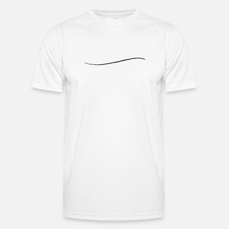 curved stroke modern creative underlined Men's Functional T-Shirt