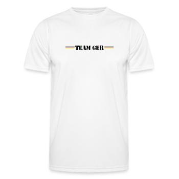 Équipe Allemagne Allemagne Allemagne - T-shirt sport Homme - blanc - Devant - AI Model Male 178 dark (178cm)