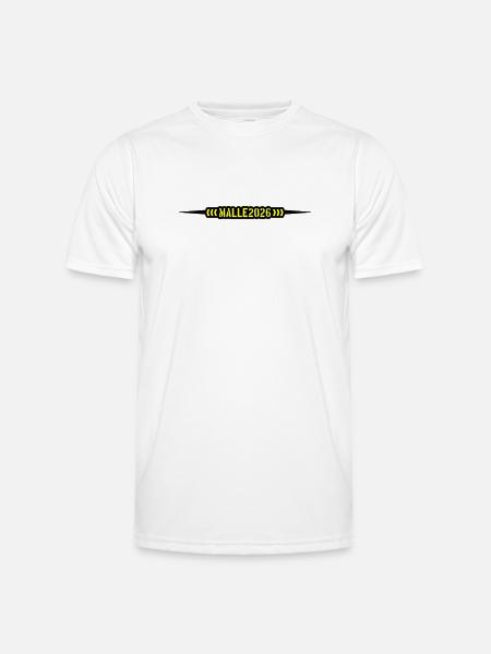 Malle 2026 Mallorca - Männer Funktions-T-Shirt - Weiß