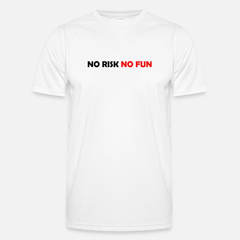 Spiel mutig oder bleib zu Hause - Männer Funktions-T-Shirt - Weiß
